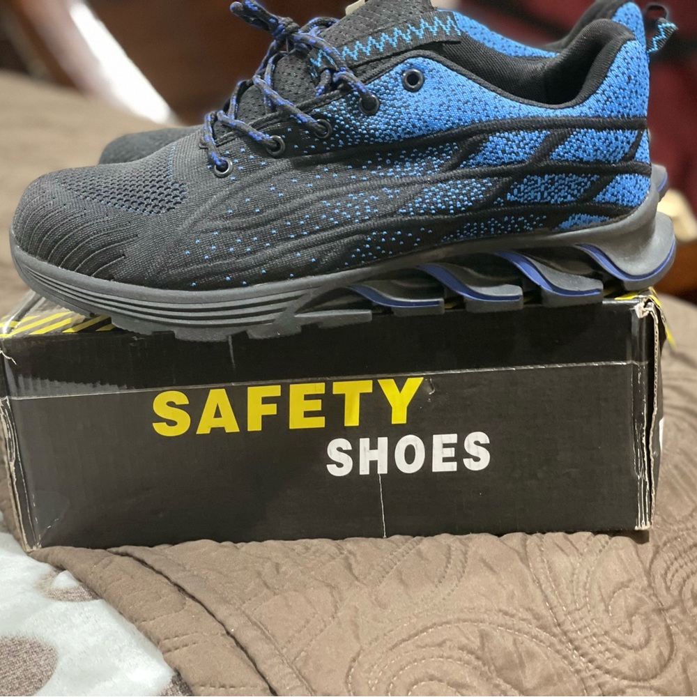 Black and Blue Safety Shoes